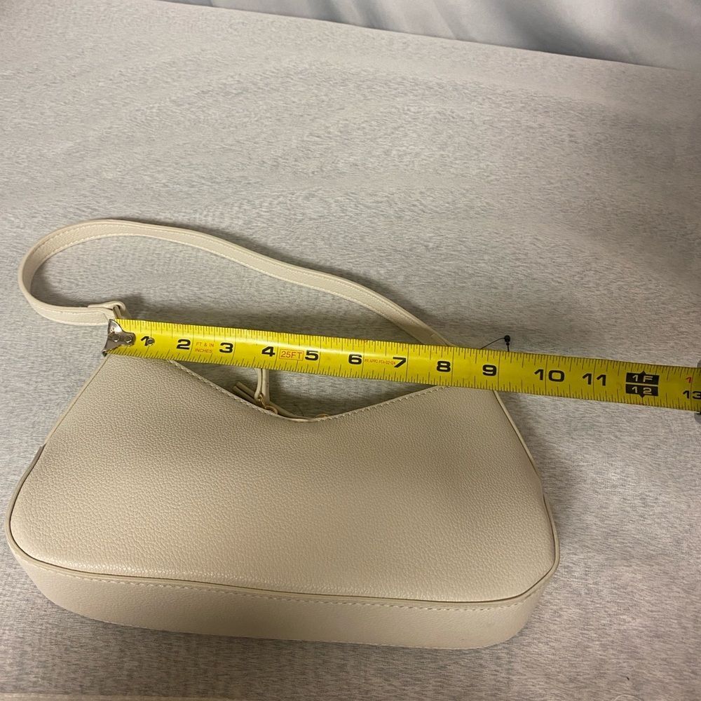 NWOT Mini Ivory Vegan Handbag - Picture 8 of 9